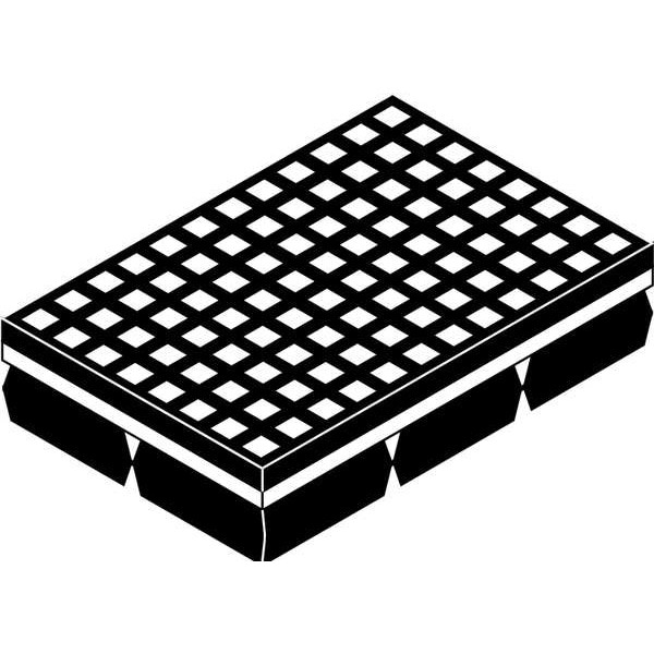 Mason Industries 2Lvp6 Vibration Isolation Pad, 10X12x1 1/4 In