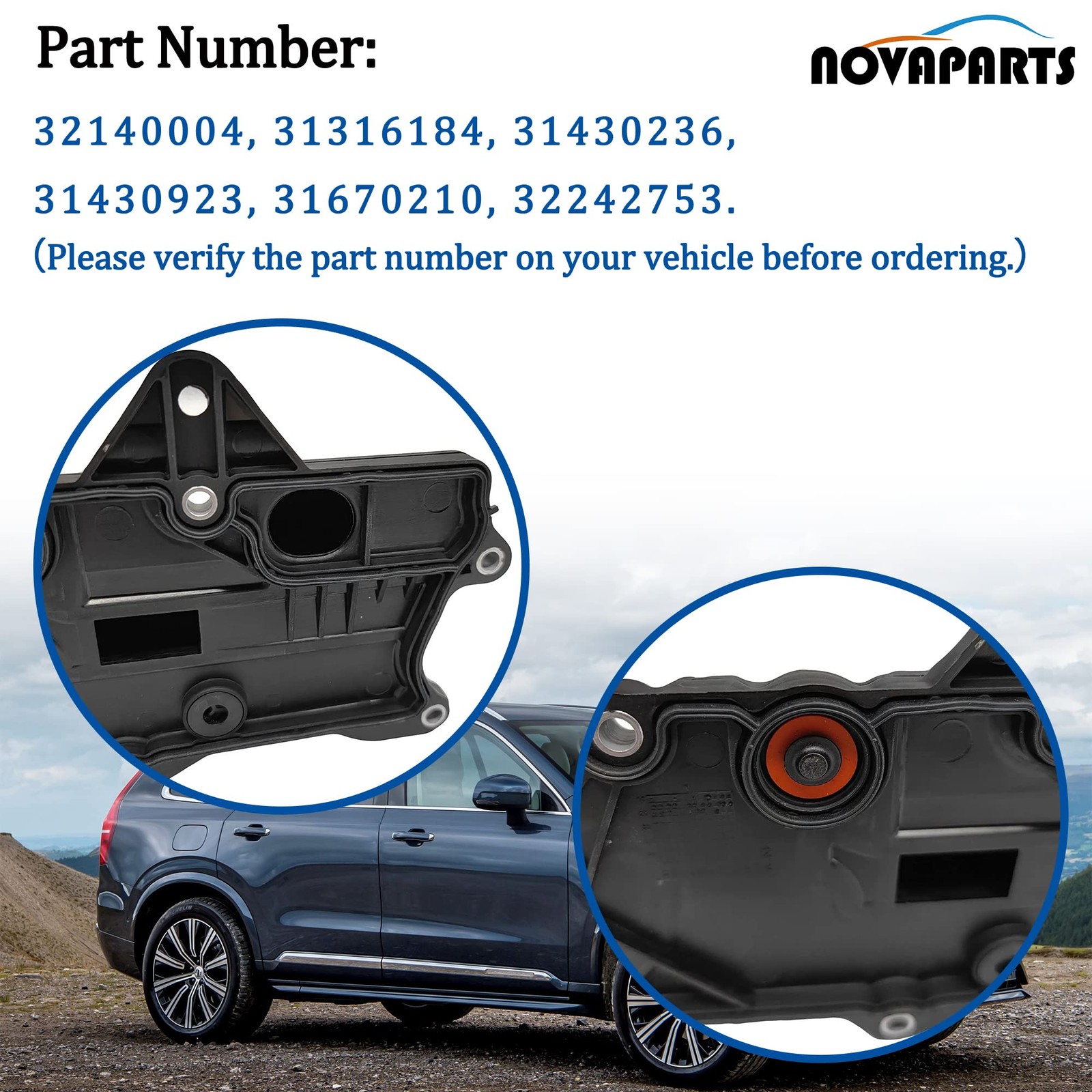 PCV Valve Oil Trap 2.0L with Gasket for Volvo XC90 XC60 S60 S80 S90 V60 V90