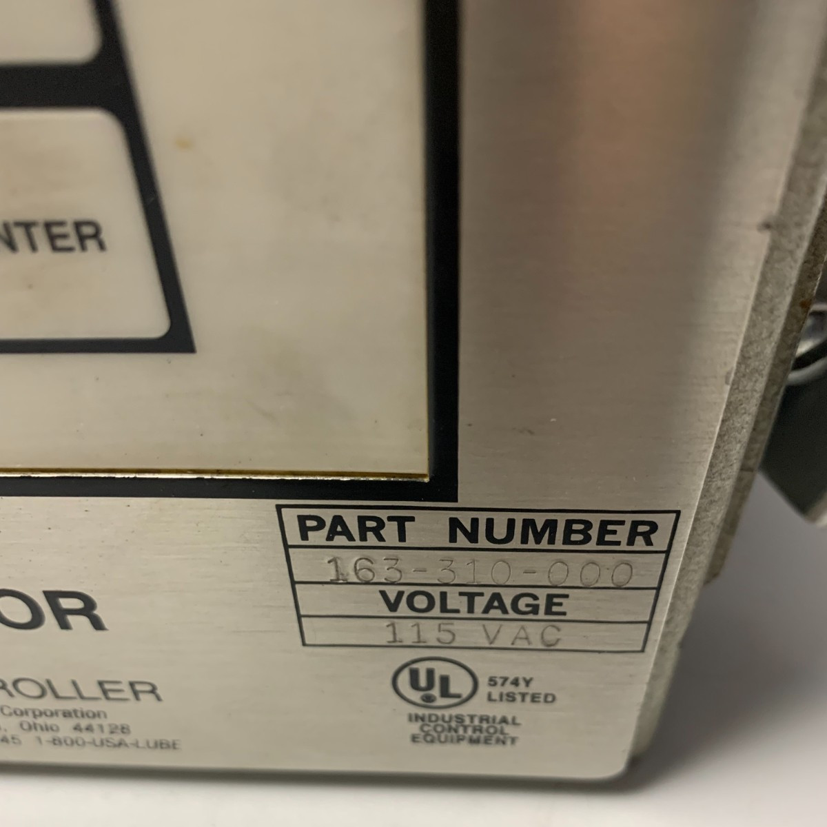 Trabon Maxi-Monitor Mark-III Universal Controller 163-310-000 115VAC