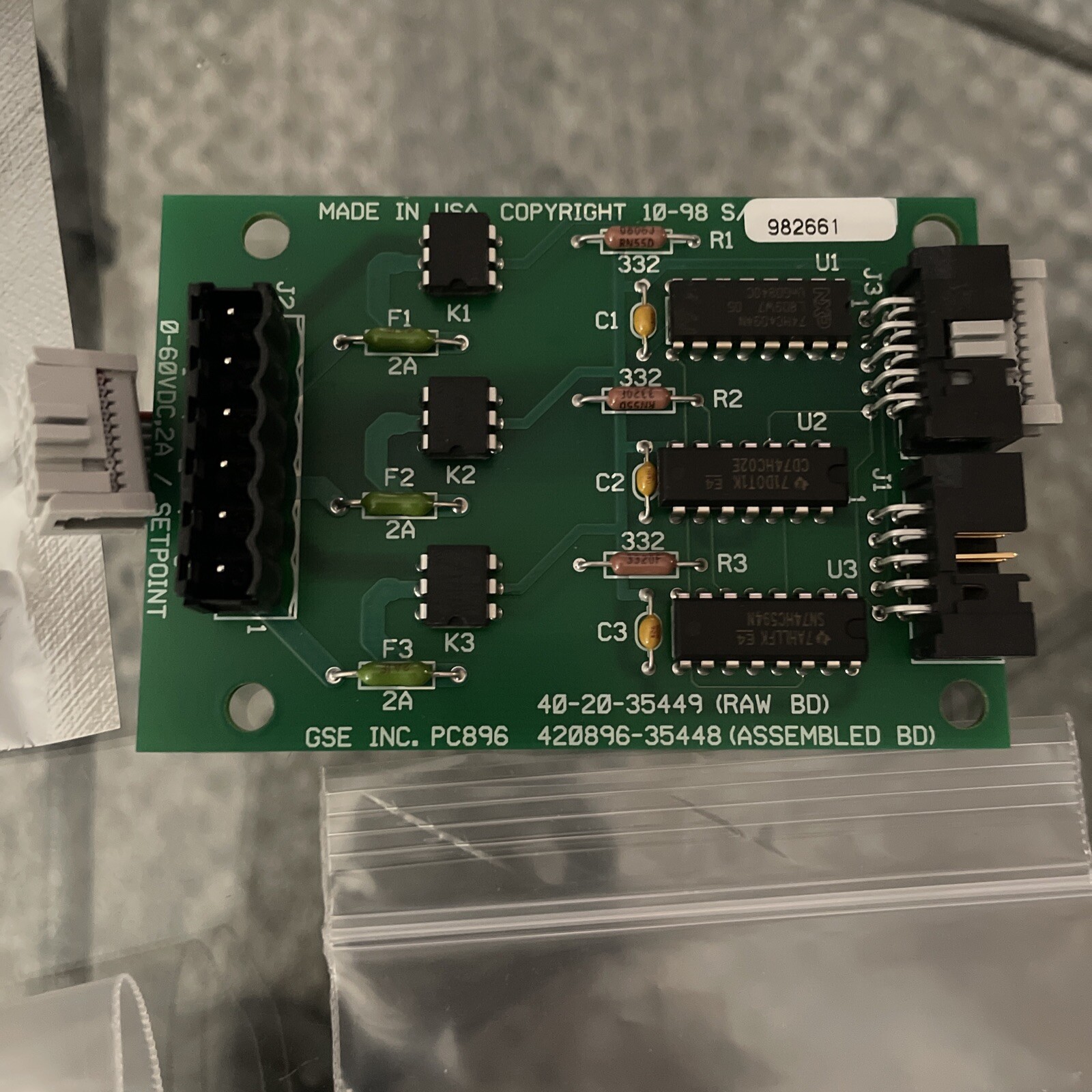 Avery Weigh Tronix GSE Module Relay Output 24350B-100C2