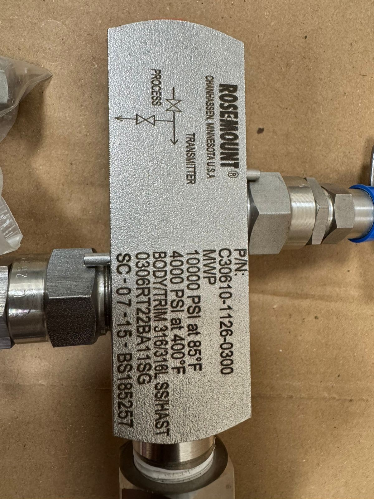 Rosemount / Pressure Transmitter / 2051TG4A2B31AS5B4E5M5D4Q4 / 4000PSI-276BAR