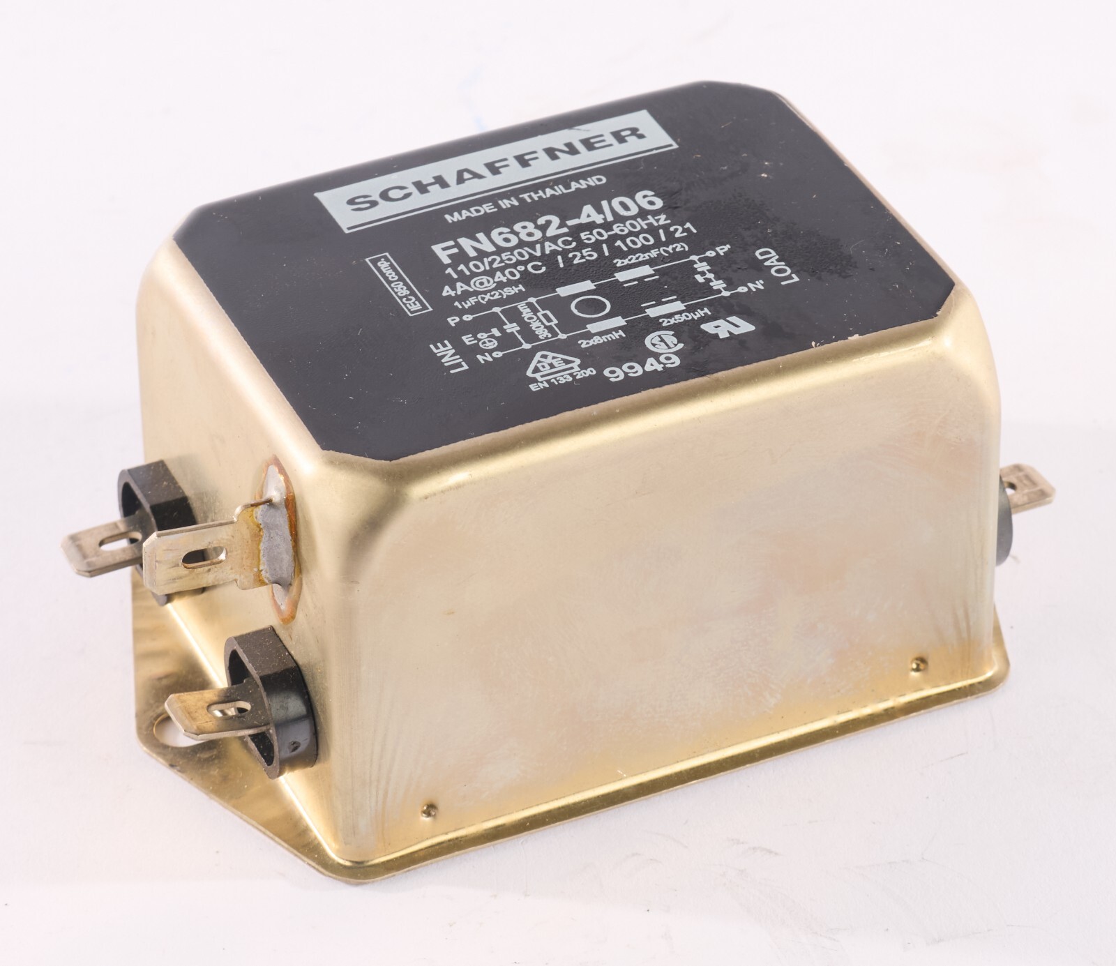 Lumenis 40C Sharplan Schaffner FN682-4/06 Line Filter 110/250 VAC
