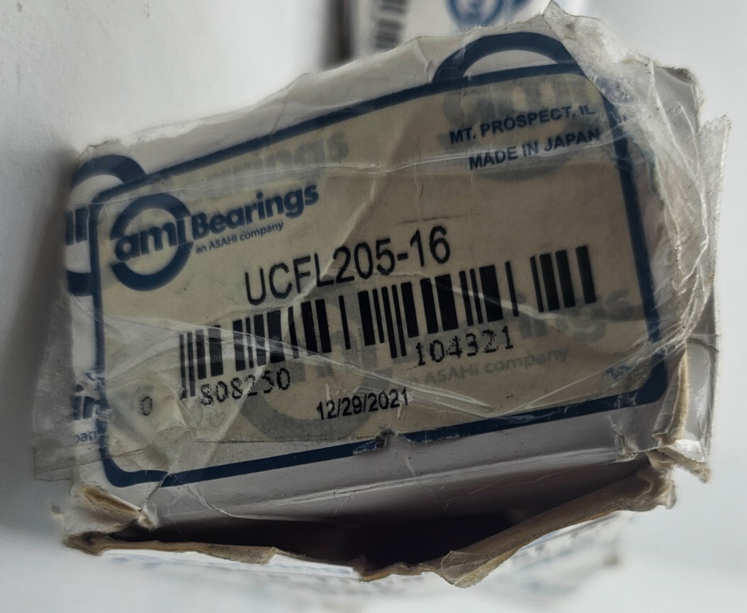 AMI BEARINGS 1″ FLANGED MOUNT BALL BEARING UCFL205-16