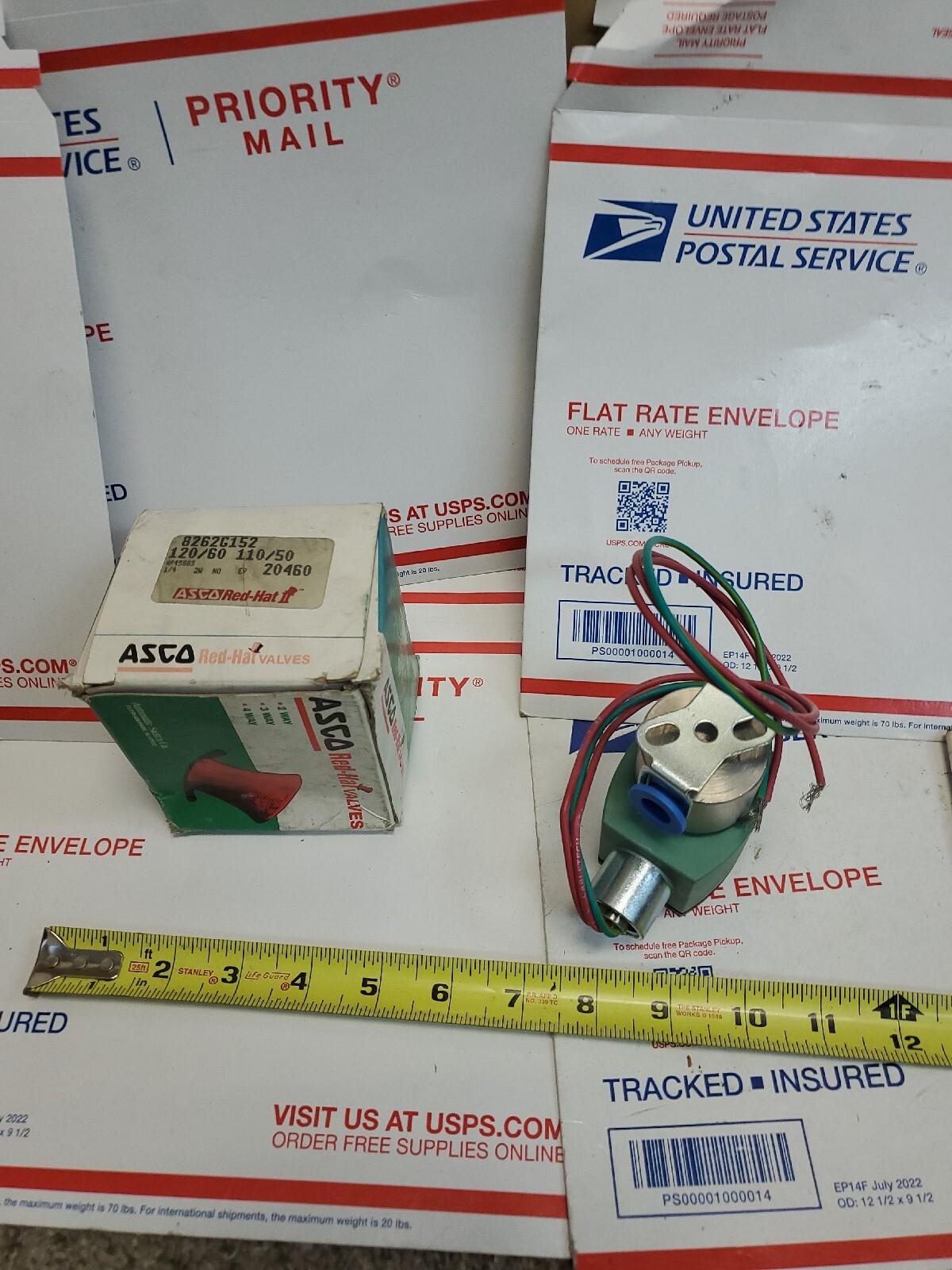 ASCO RED HAT HT8262G152T 2-WAY HIGH TEMP SS SOLENOID VALVE 120V 8262G152 1/4″,U2