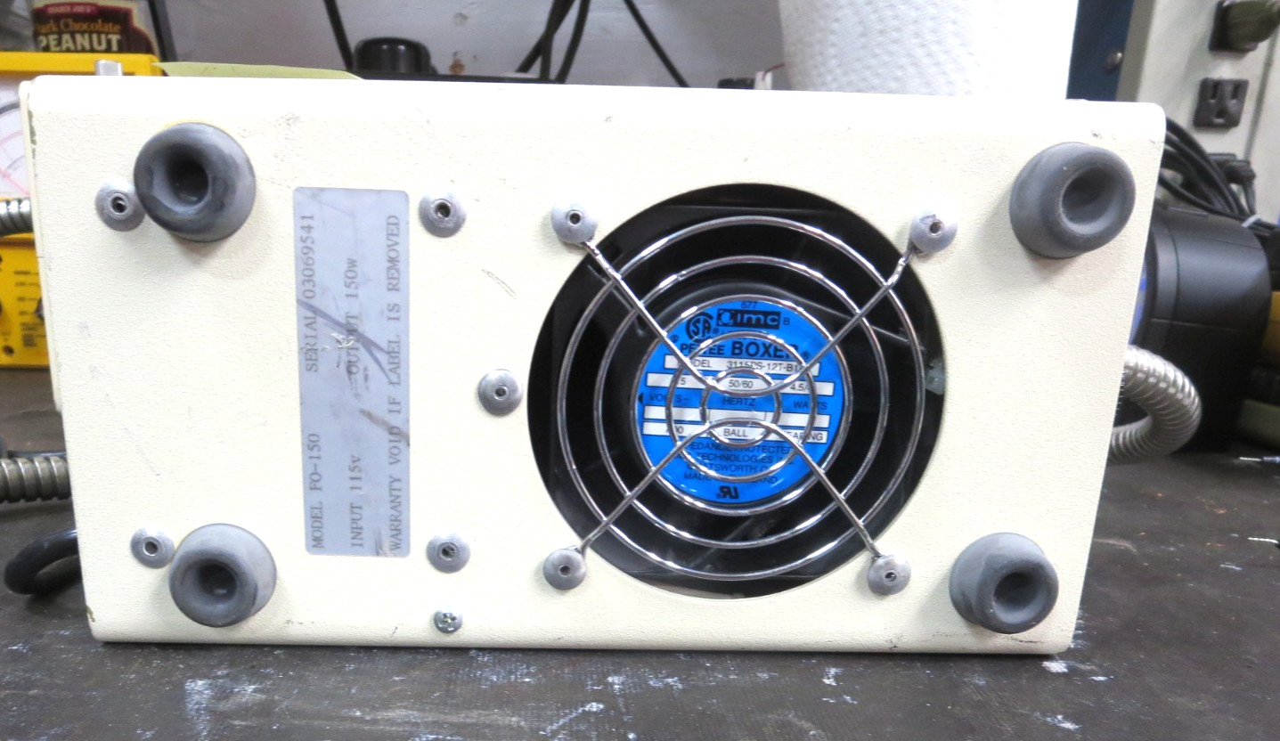 Chiu Tech. Corp FO-150 Light Source W/Fiber Optic Cable 150W 115V 60HZ Used