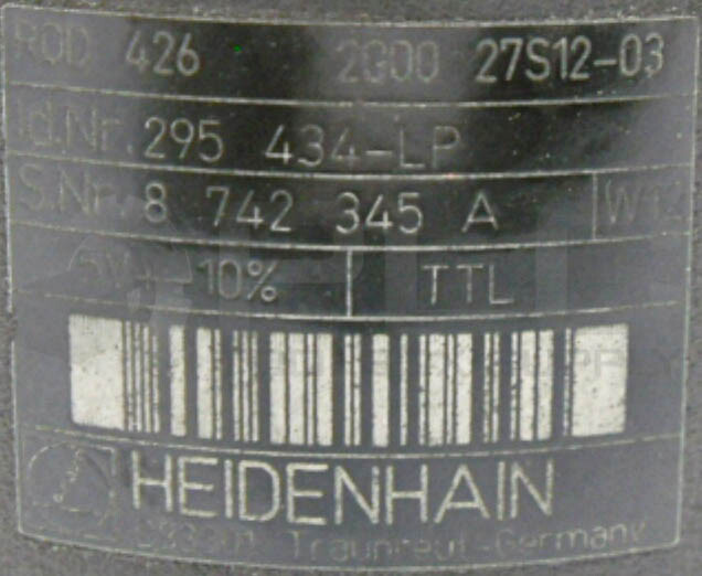 HEIDENHAIN ROD 426 2000M 27S12-03 IdNr: 295 434-LP ENCODER, 295434-LP