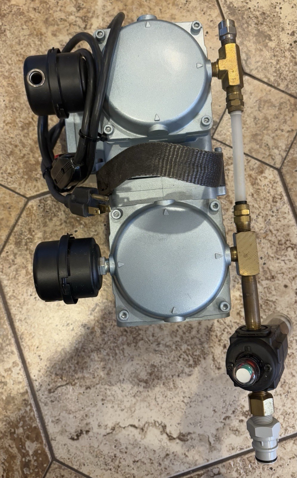 Set of Two-Air Compressor: Gast Model Number : BFB-DAA-P716A-EB
