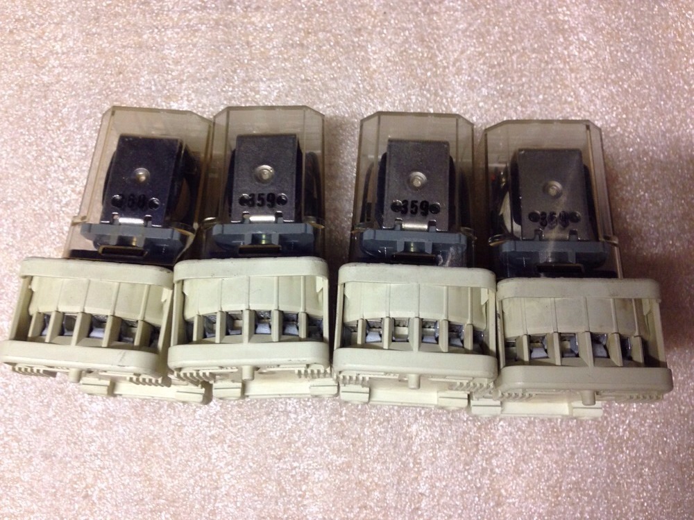 Schrack 111PGS & Bircher R3, 24V, Lot Of 4, ShipSameDay W/2-3DayShipping #1374Z