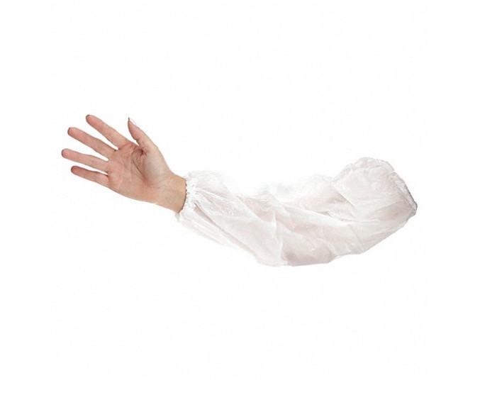 Action Chemical A-PE-185-FP-HM DISPOSABLE SLEEVES 18IN.L WHITE PK2000