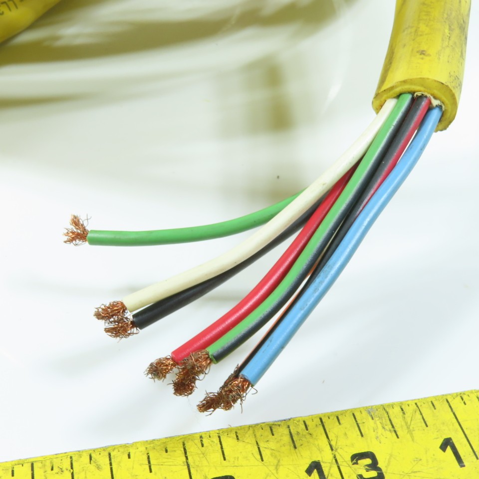 Woodhead 309000A01F3001 9-Pin Multi-Conductor Cable Assembly 16 AWG 7A 600V 26′