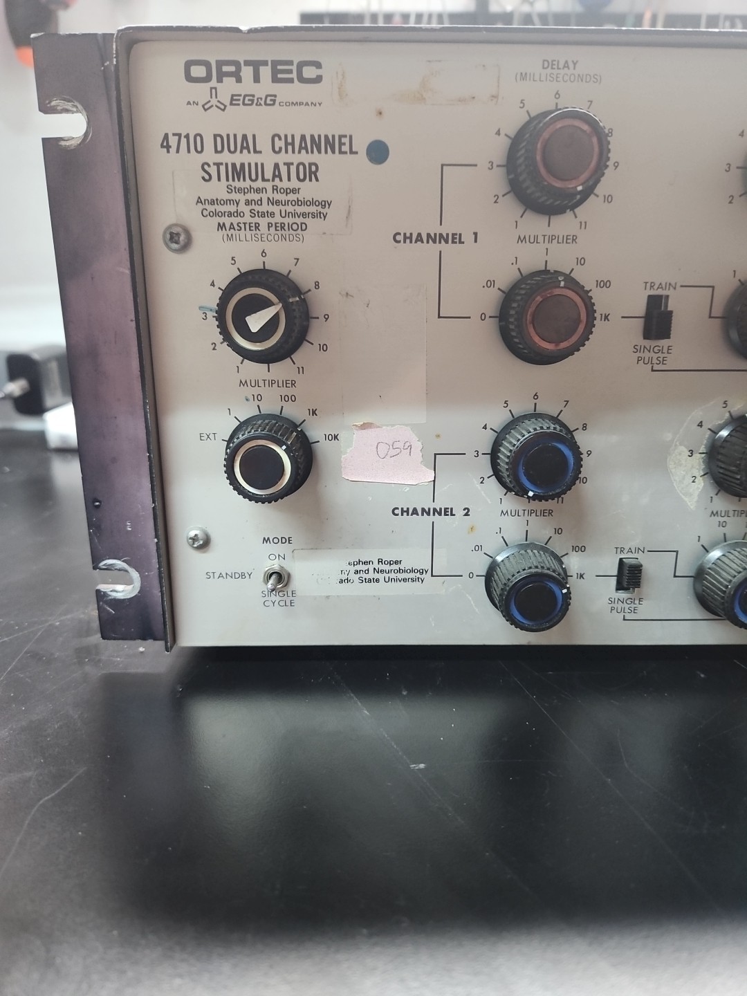 ORTEC EG&G 4710 DUAL CHANNEL STIMULATOR TRAIN PULSE
