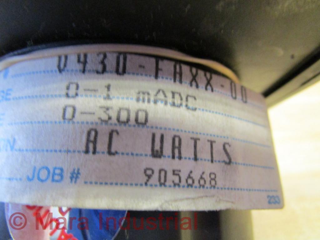 General Electric V430-FAXX-00 A-C Watts Meter 1954 0-300