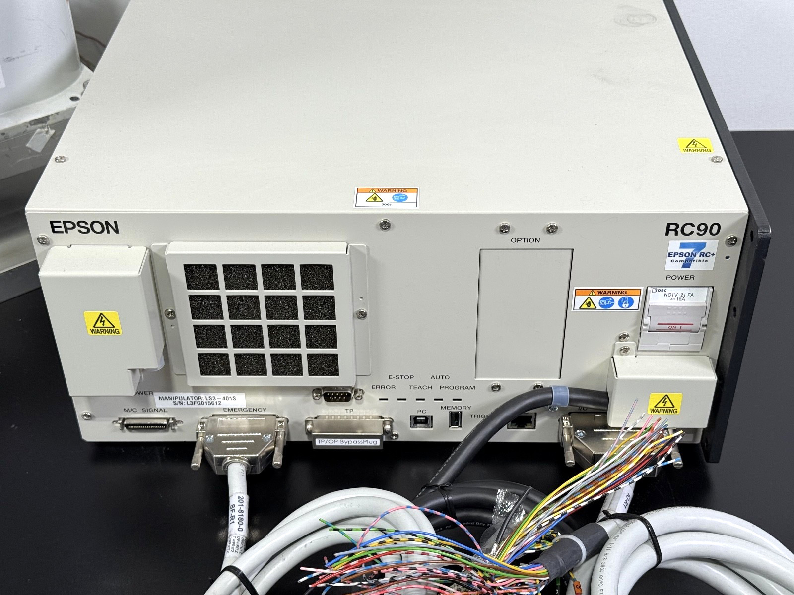 Seiko Epson LS3-401S 4-Axis SCARA Robot w/ RC90 Controller 200–240VAC Test