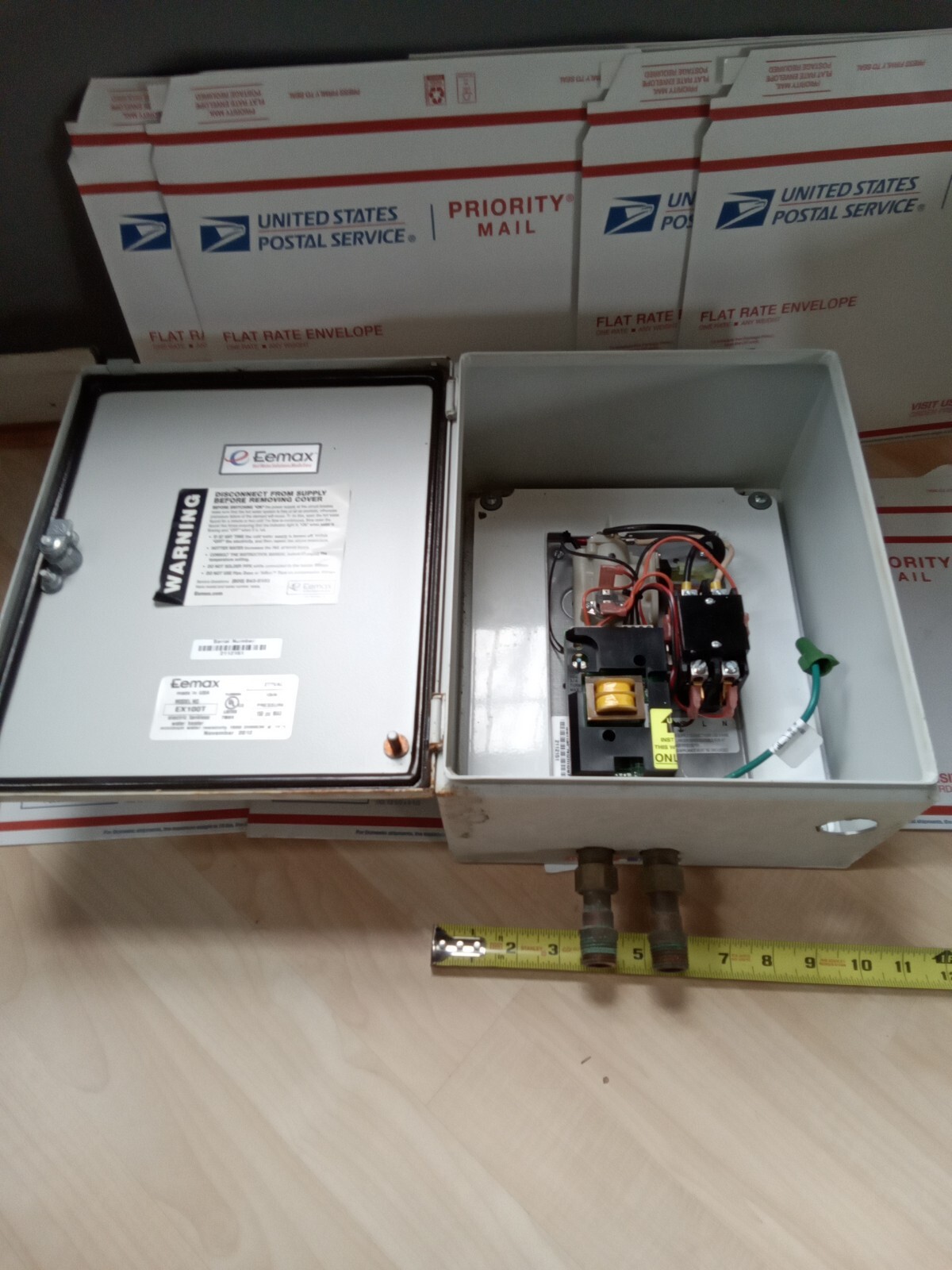 EEMAX EX100T ELECTRIC TANKLESS WATER HEATER USED , T1