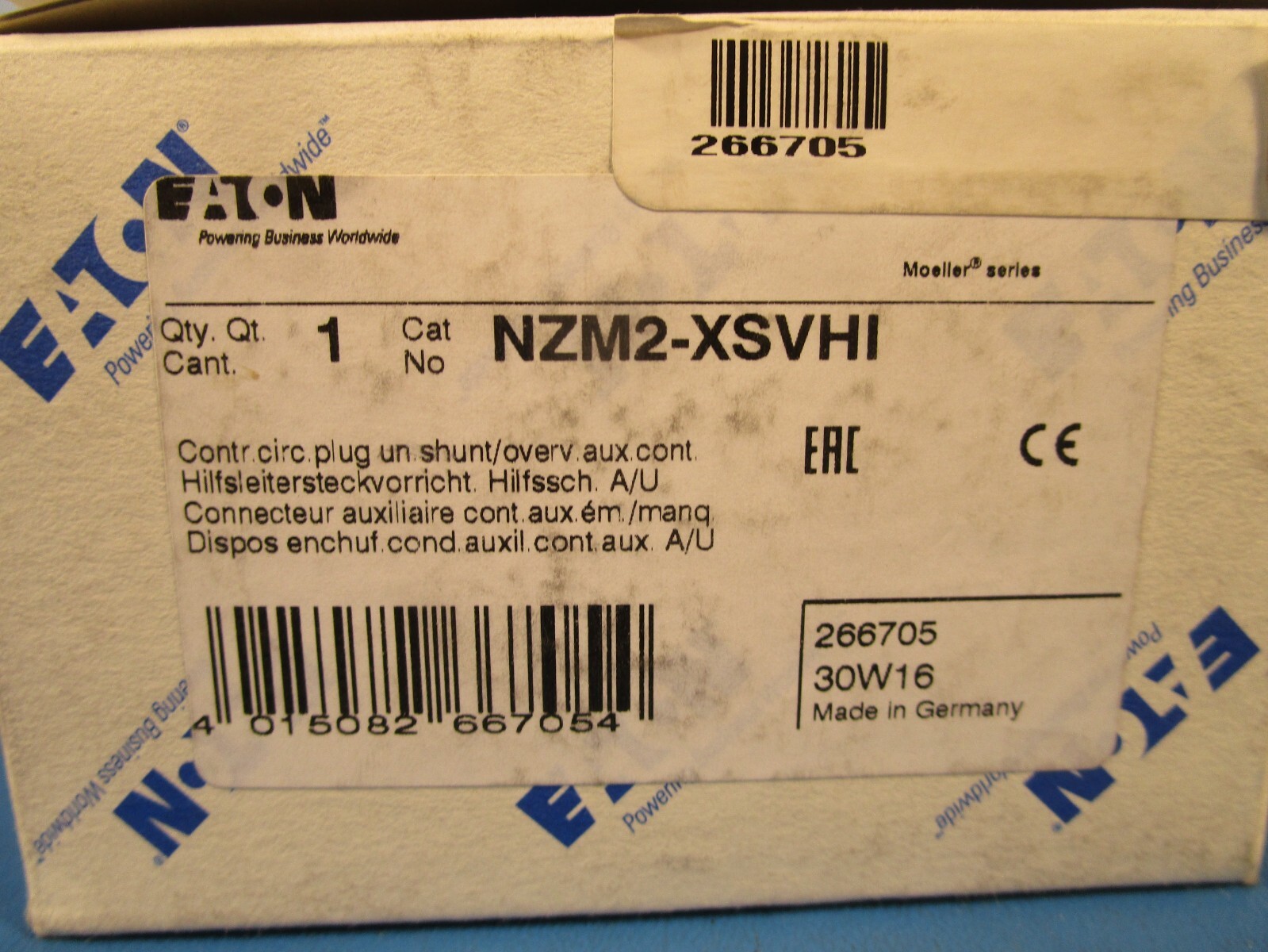 Eaton NZM2-XSVHI, Control Circuit Plug Unit