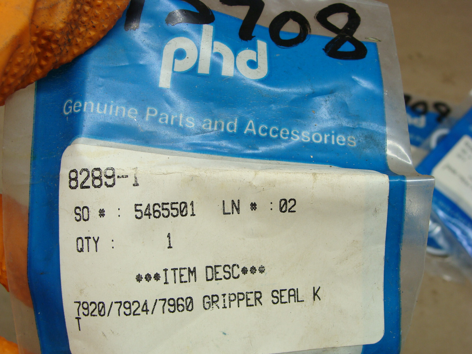 LOT OF 3 PKGS PHD GRIPPER SEAL KITS 8289-1 7920 / 7924 / 7960