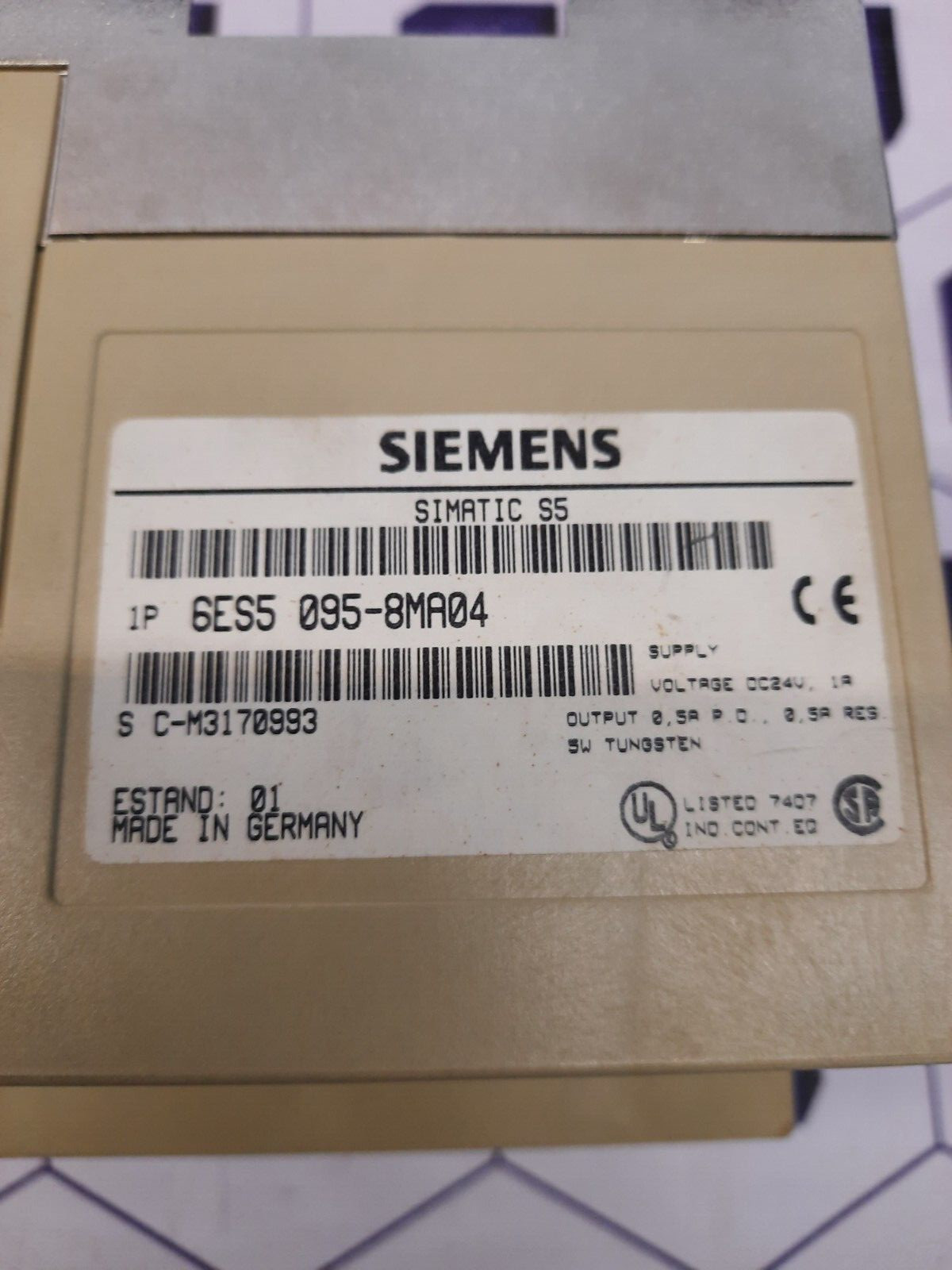 Siemens Simatic 6ES5 095-8MA04 Processor Module