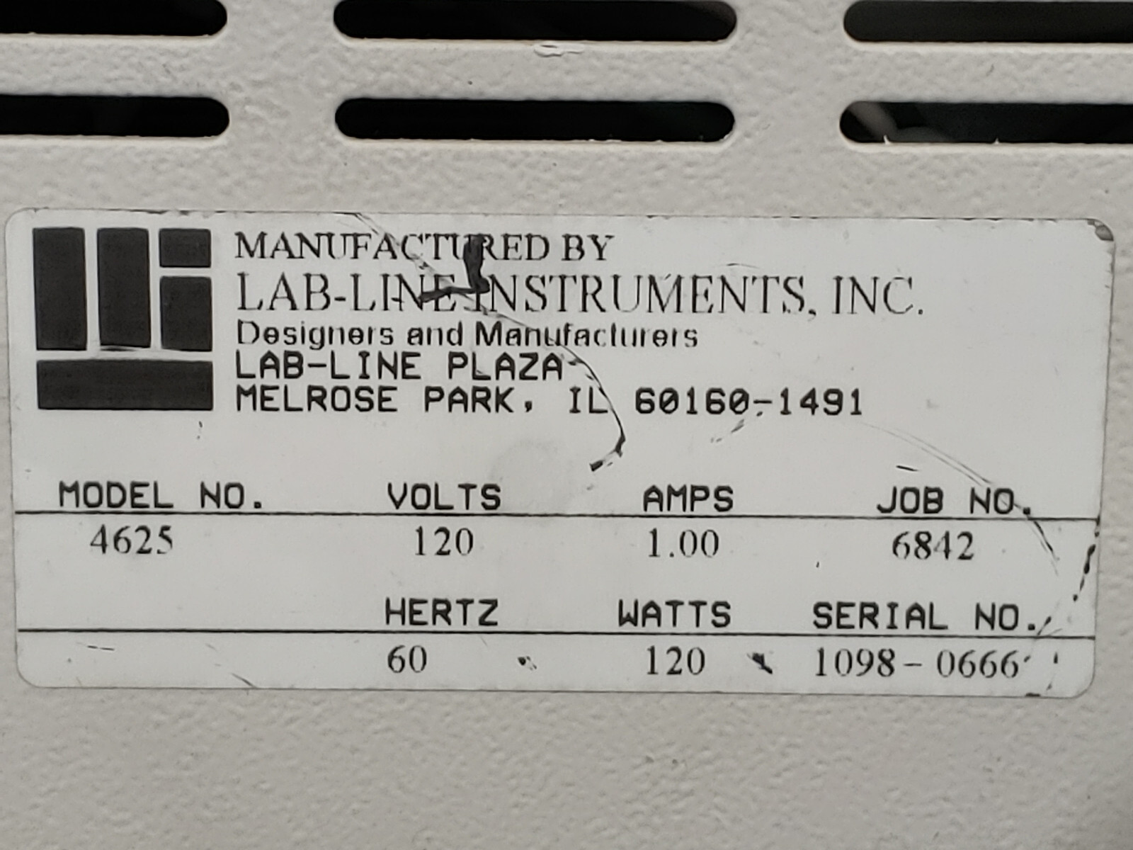 LAB LINE Instruments 4625 Titer Plate Shaker
