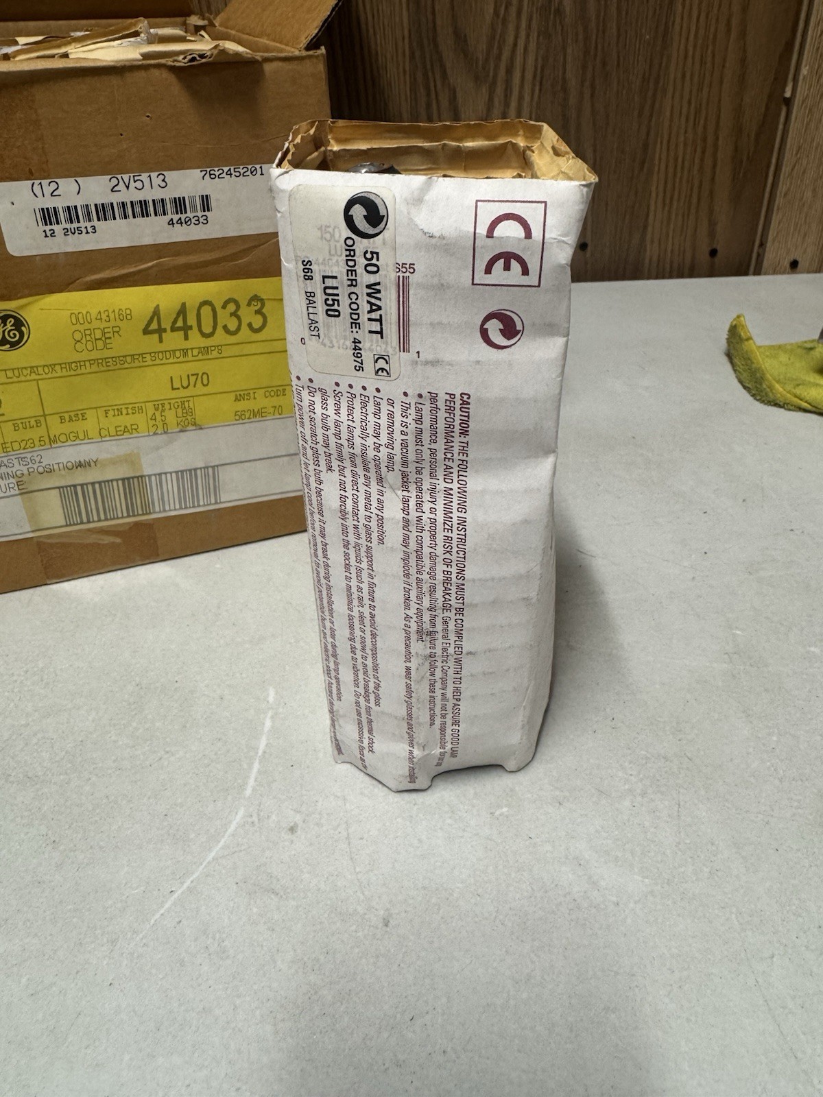 GE Lucalox Lamp 50 Watt LU50/MED ~ 44975 ~ Ballast S68 ~