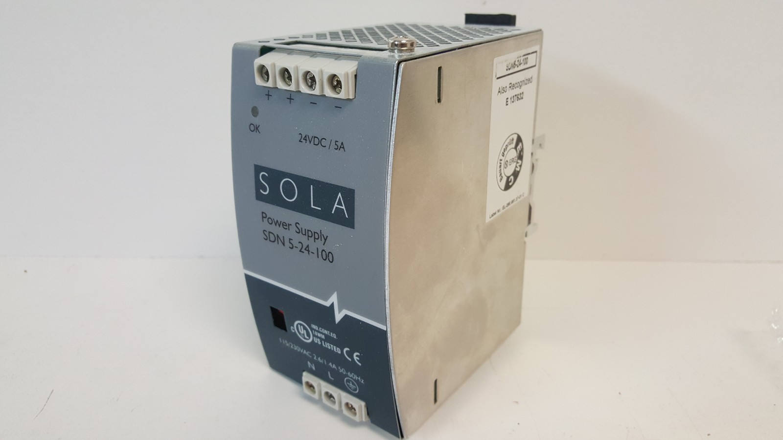 GUARANTEED! EGS SOLA POWER SUPPLY SDN-5-24-100