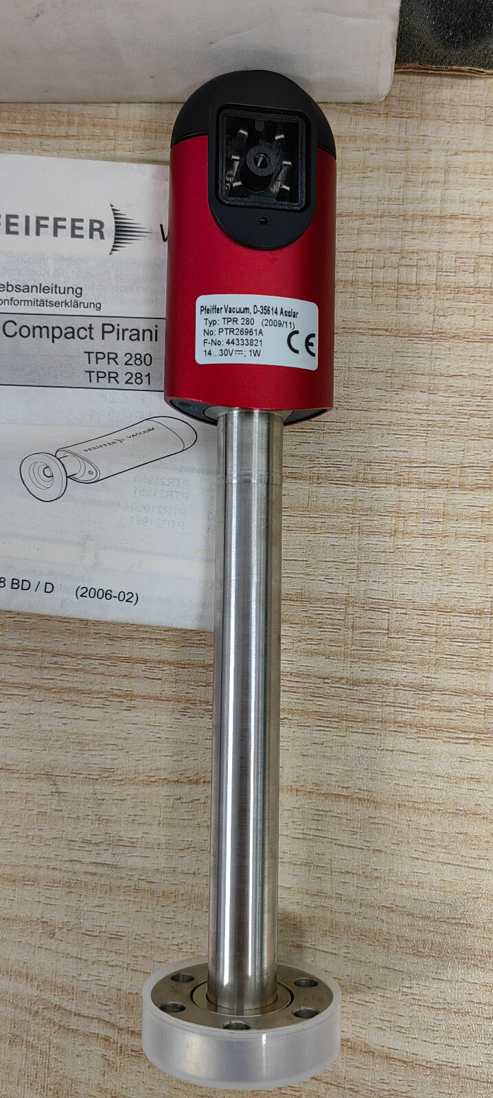 PFEIFFER VACUUM TPR280 D-35614 TPR 280 PTR26961A Vacuum Compact Pirani Gauge,NEW