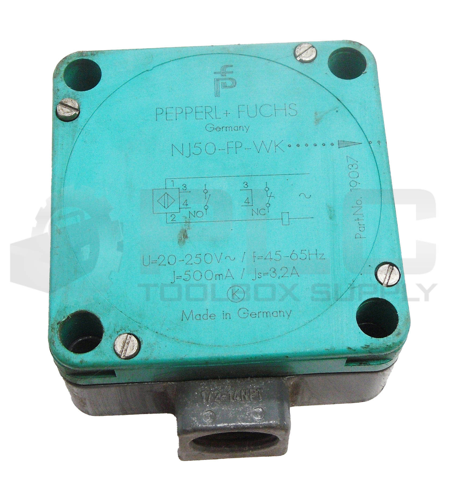 PEPPERL + FUCHS NJ50-FP-WK INDUCTIVE SENSOR 20-250V 45-65HZ 3.2A 19037