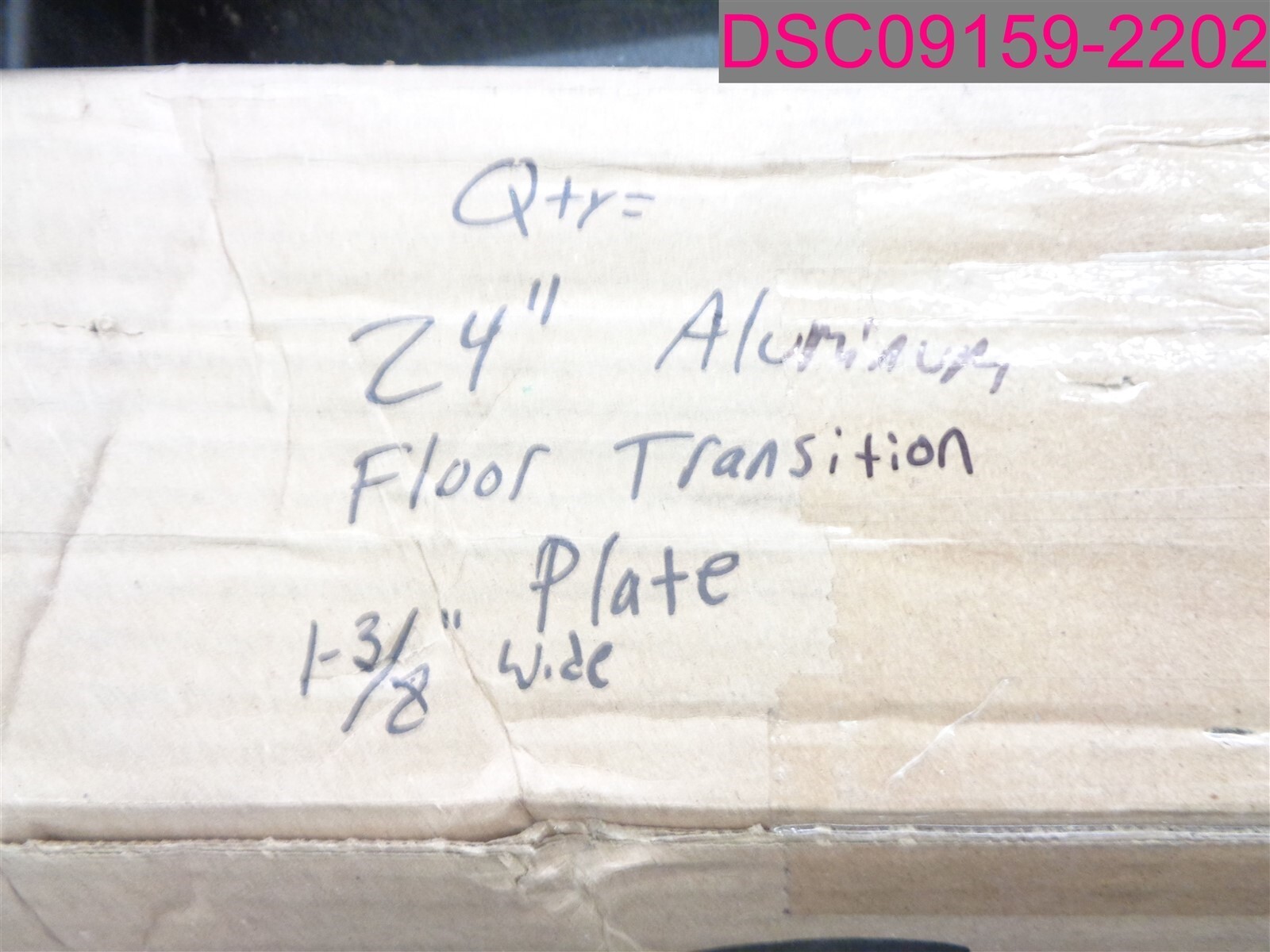QTY=80 Pcs; 24″ Aluminum Threshold Floor Transition Plate 1-3/8″ Wide.