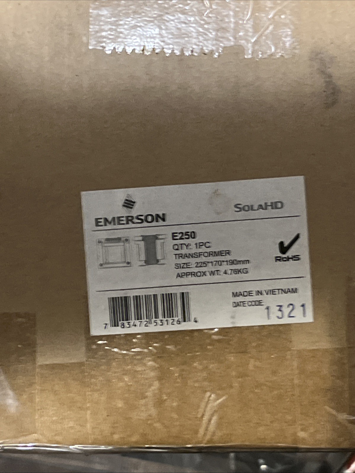 Sola / Hevi-Duty E250 Isolation Transformer – Industrial – 250 VA – 110V – 11…