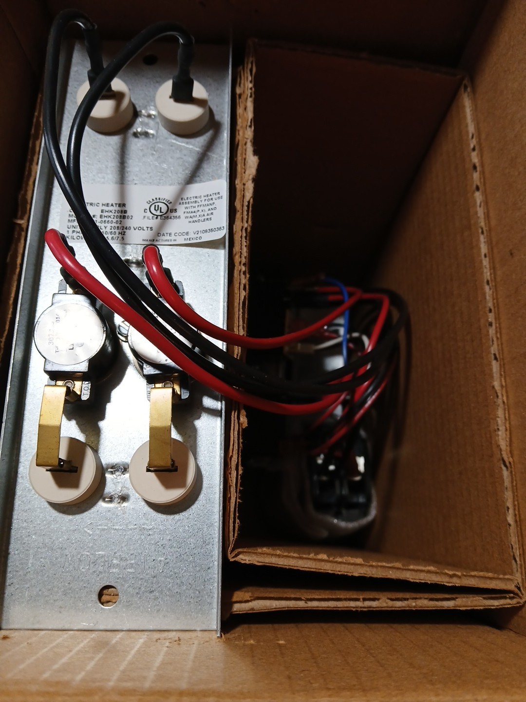 GENUINE EHK2-08B 7.5KW 240V 1PH ELECTRIC HEATER KIT FOR FFMANP,FMA4,WA(M,X) AIR