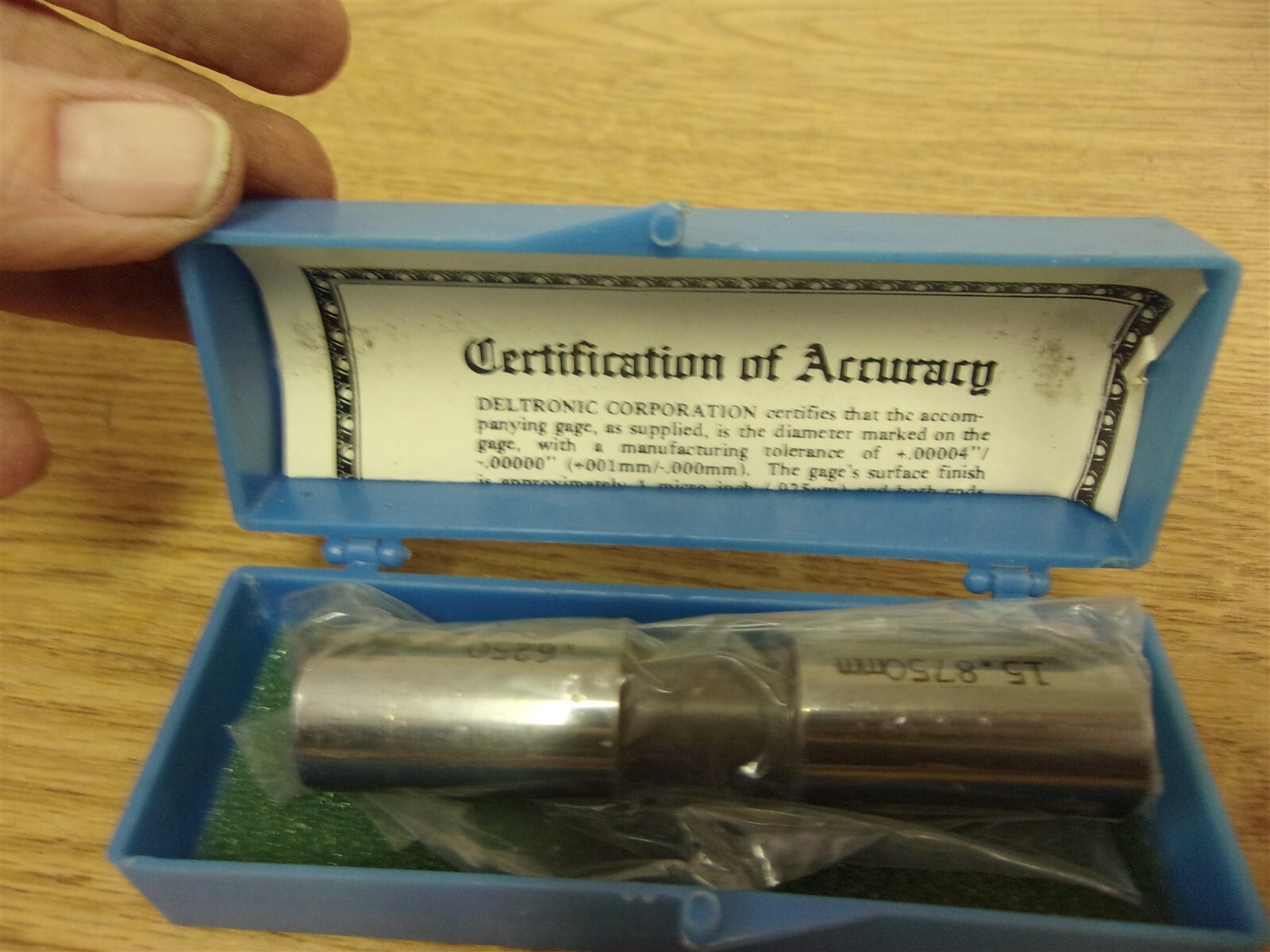NEW Deltronic Pin Gage .9610 15.8750mm *FREE SHIPPING*