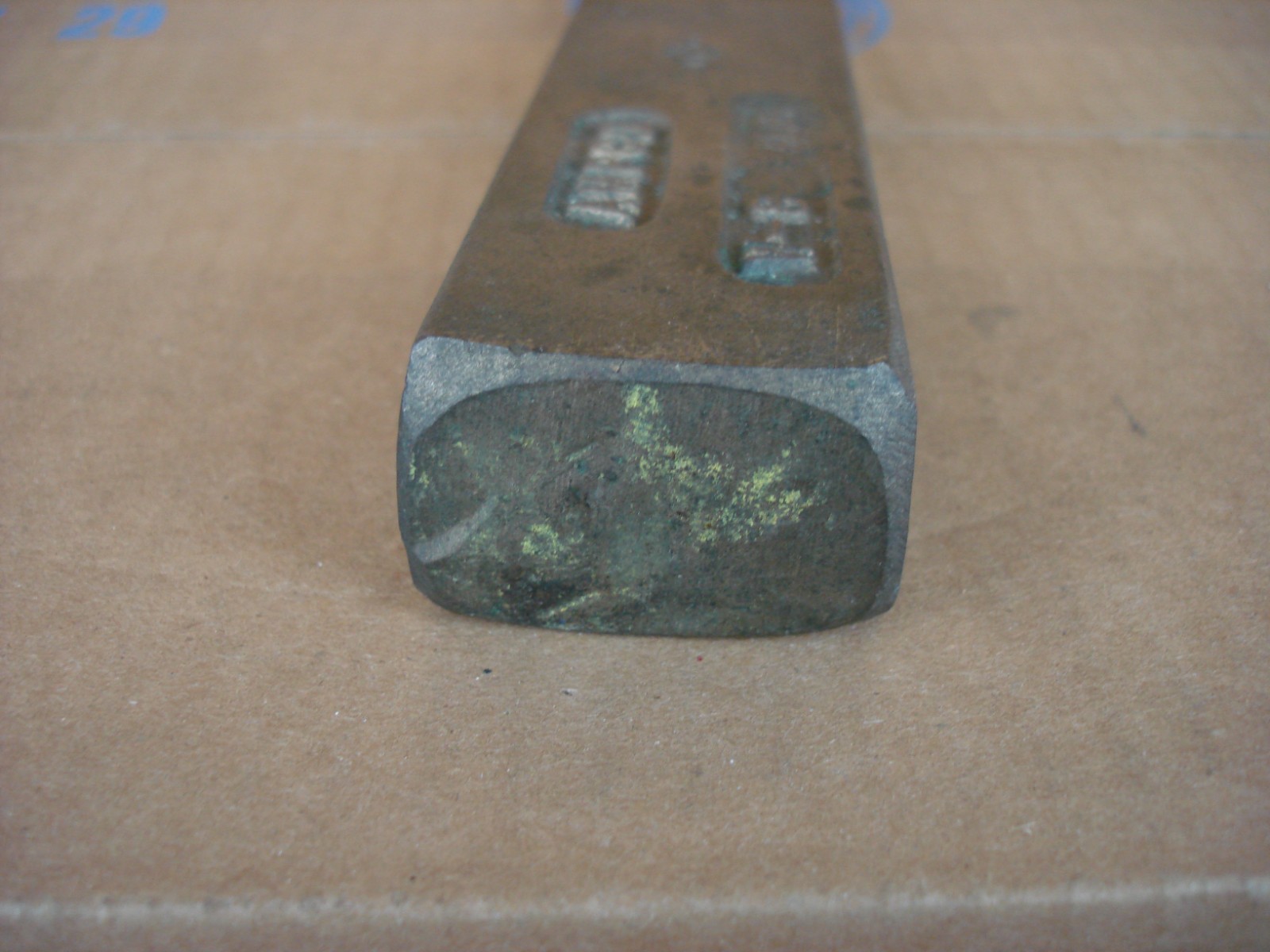 VINTAGE AMPCO USA W-8 NON-SPARKING SAFETY TOOLS WEDGE ALUMINUM BRONZE 8-3/4″