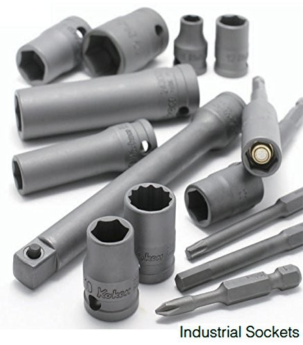 Koken Industrial Socket, Hexagonal, 24400A-5/8, Drive: 12.7mm x Overall Length: