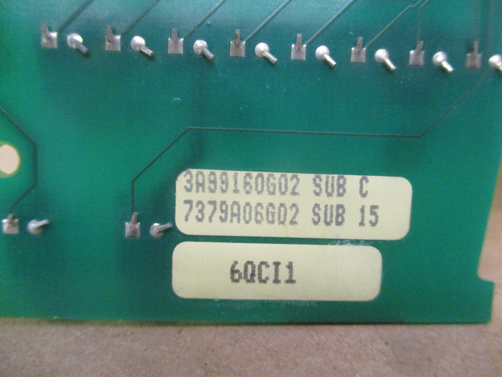 Westinghouse 3A99160G02 SUB C 7379A06G02 SUB 15 6QCI1 52913HI