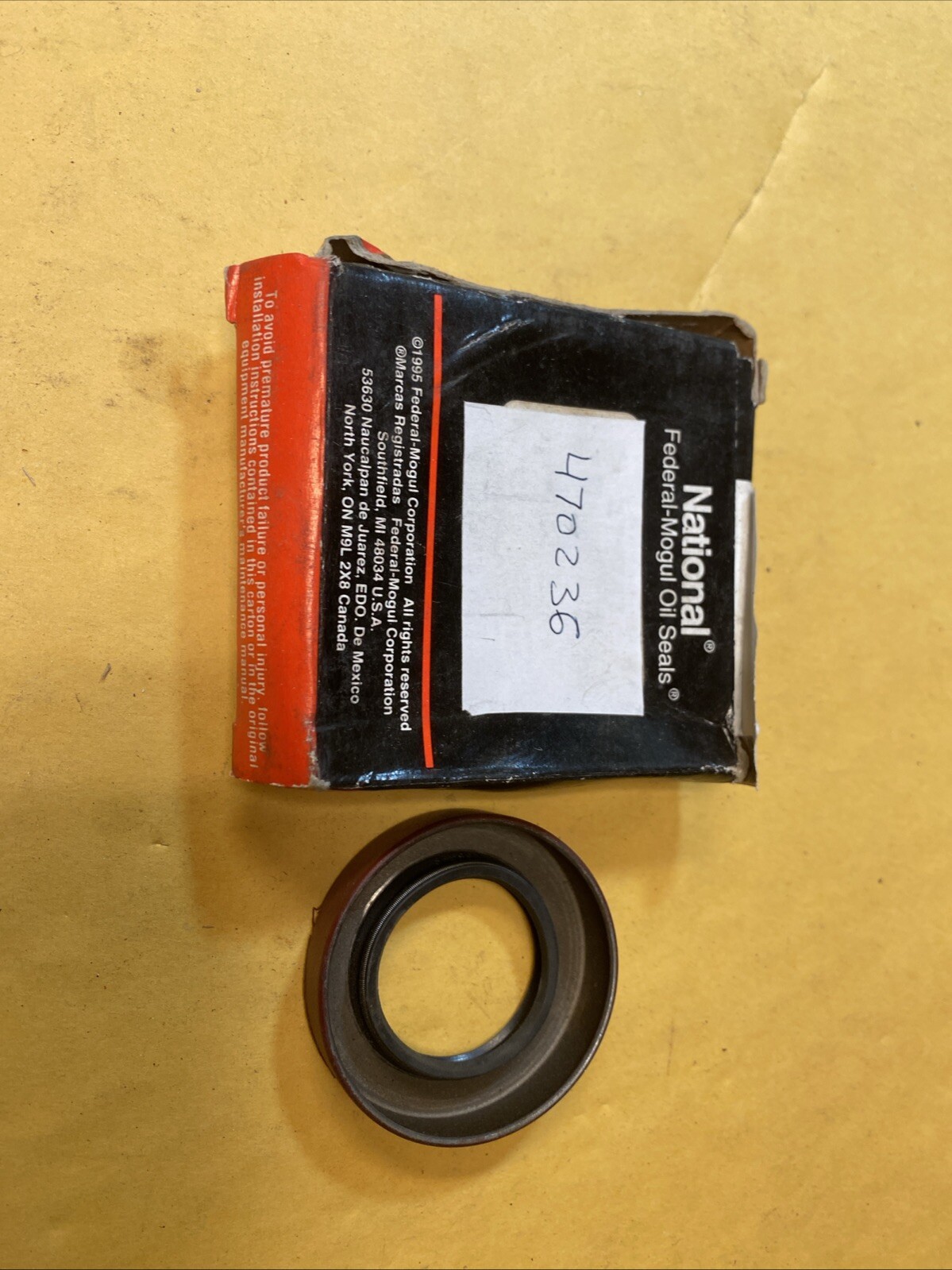 National 470236 Multi-Purpose 1.125″ ID X 1.878″ OD Seal! F+S!