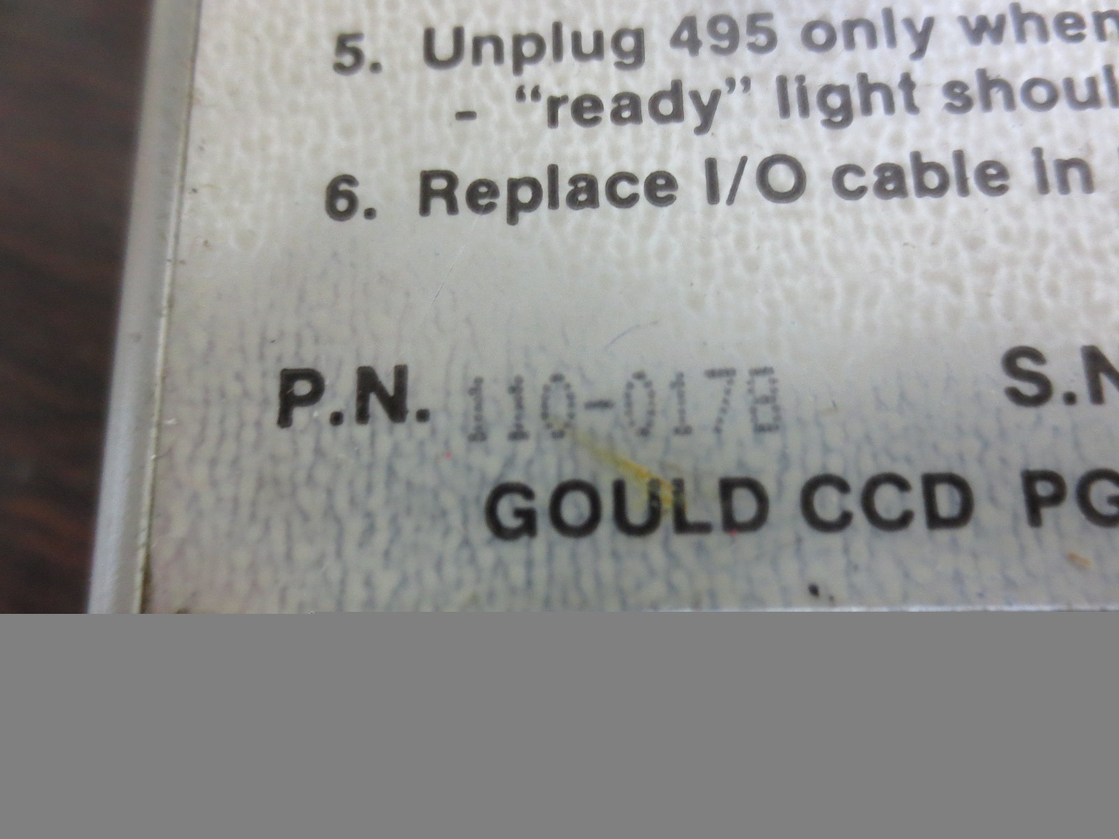 GOULD 110-0178 / MODEL 495 – DATA STORAGE CARTRIDGE