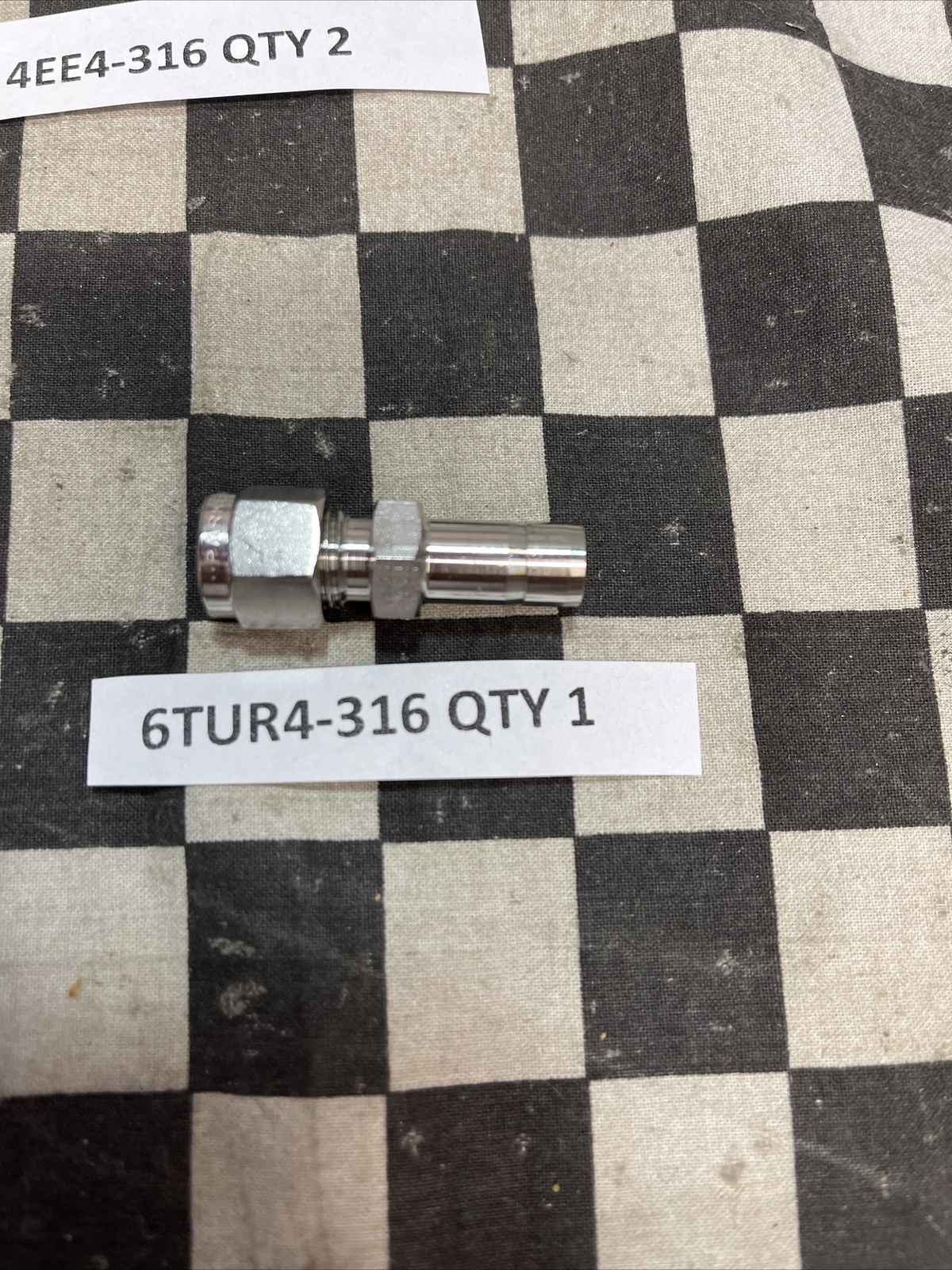 PARKER 4EE4-316, 4ET4-316, 6TUR4-316, 6RU4-316, 6FEL4N-316, LOT OF 10 #1560Z4