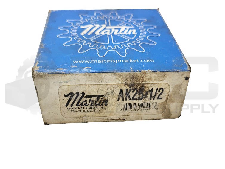 LOT OF 2 NEW MARTIN AK25 1/2 V-BELT PULLEY 1/2″ BORE *READ*