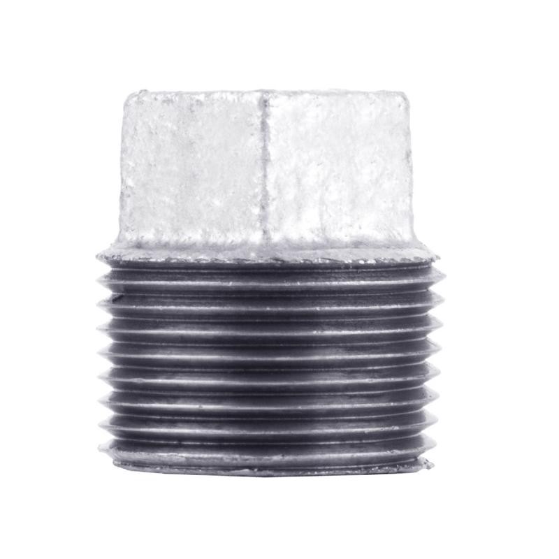 BK Products 511-800HC Galvanized Malleable Iron Square Head Plug 1/8 MPT in.
