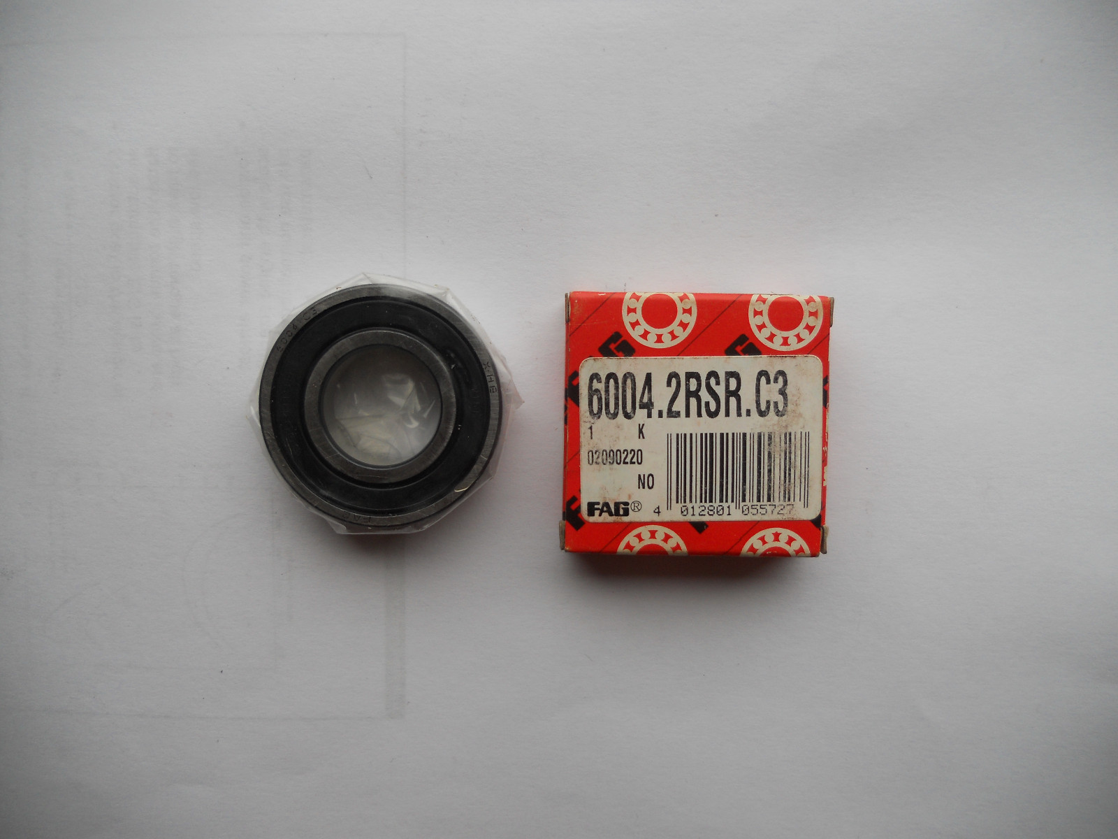6pc Lot NEW FAG 6004 2RSR C3 Single Row Radial Bearings 20 x 42 x 12 mm 2rs ball