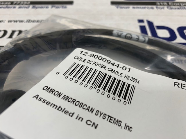 NEW Omron Microscan DC Power Cable for HS-360X – 12-9000944-01 w/Warranty