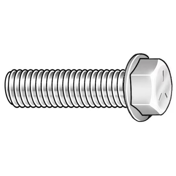 Grade 8, 1/2″-13 Flange Bolt, Black Phosphate Steel, 1-3/4 in L, 25 PK