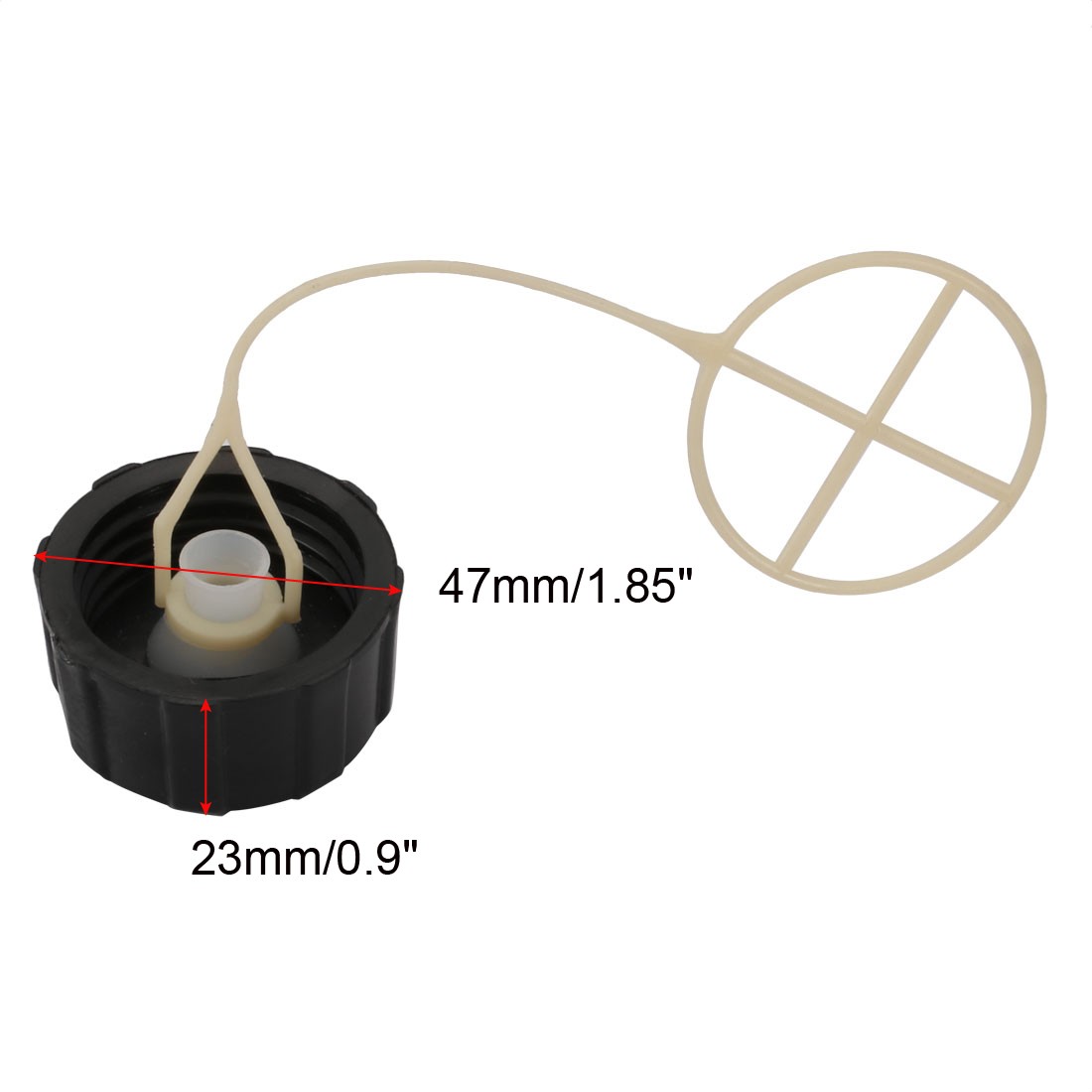 2Pcs 35mm Female Thread Replacement Fuel Oil Tank Cap