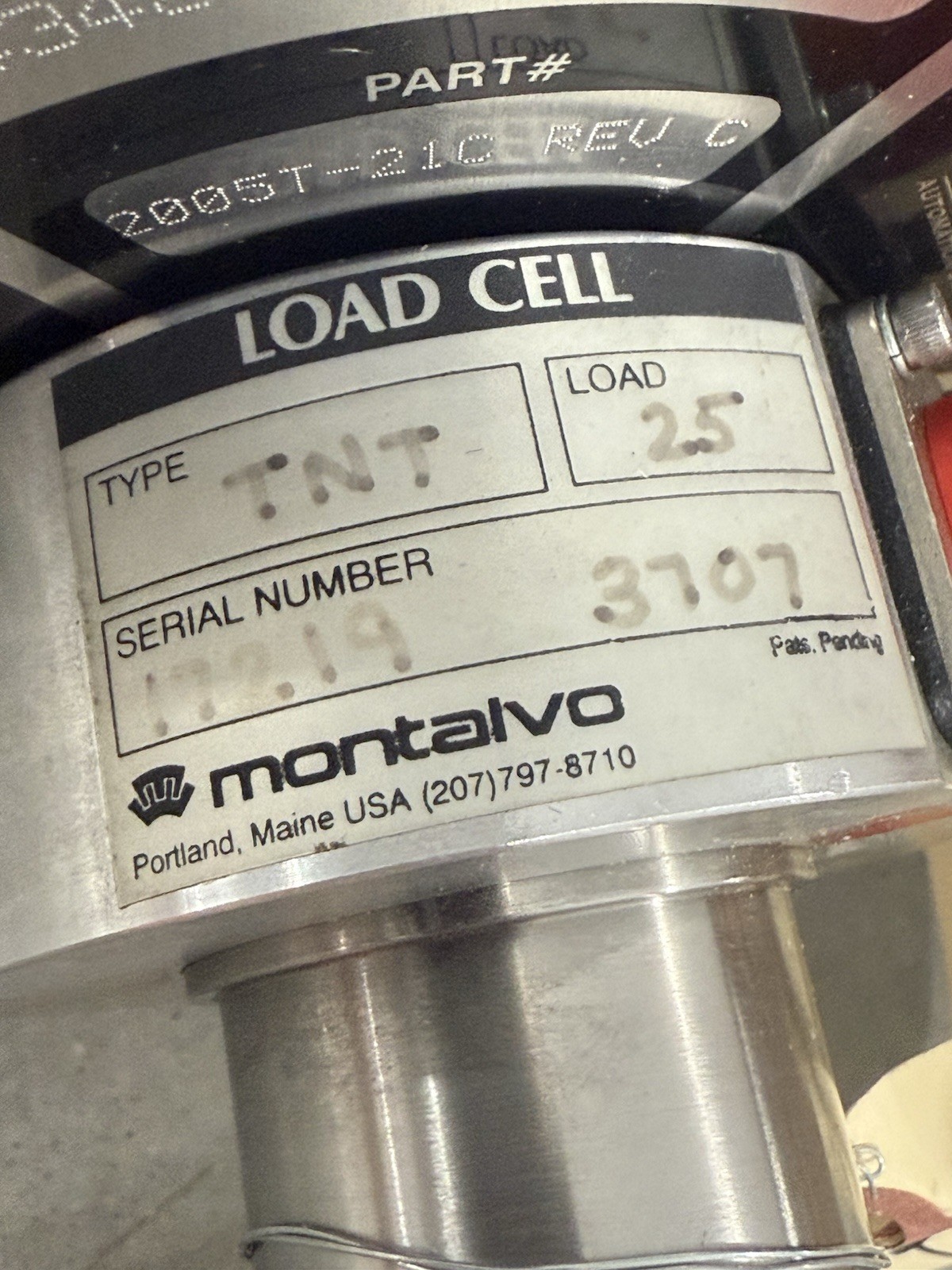 Northfield Automation Narrow Web Tension Roll Transducer Montalvo TNT Load Cell
