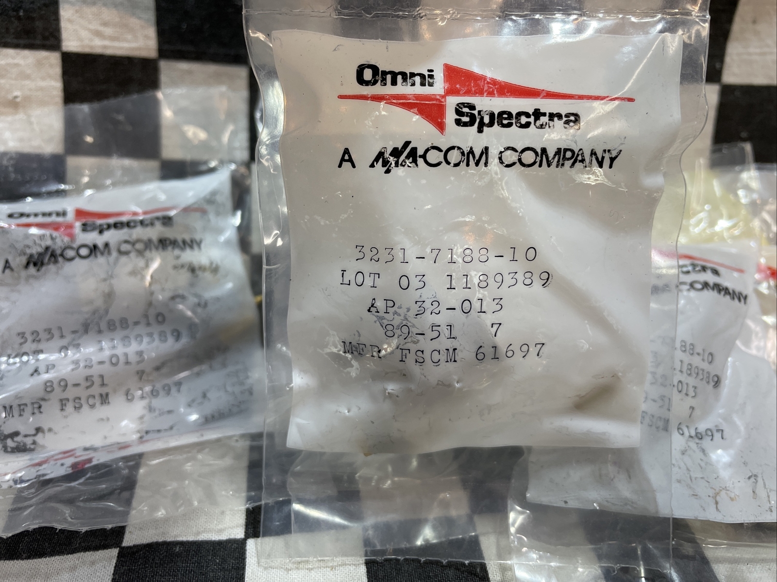 Omni Spectra 3231-7188-10, AP32-013, Straight Cable Plug, LOT OF 6, SHIPSAMEDAY