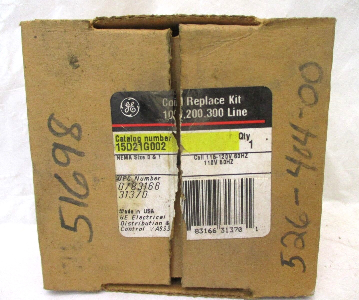 GE 15D21G002 Coil Replace Kit 100.200.300 Line 115-120V 60Hz 110V 50Hz A6999WVS