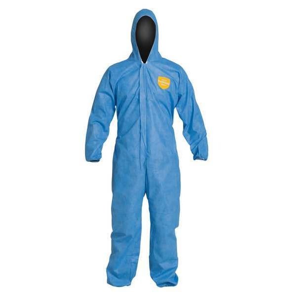 Dupont Pb127sbuxl002500 10 Coverall. Standard Fit Hood. Elastic Wrists And