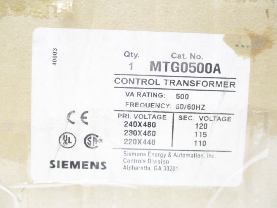 SIEMENS MTG0500A NSMP
