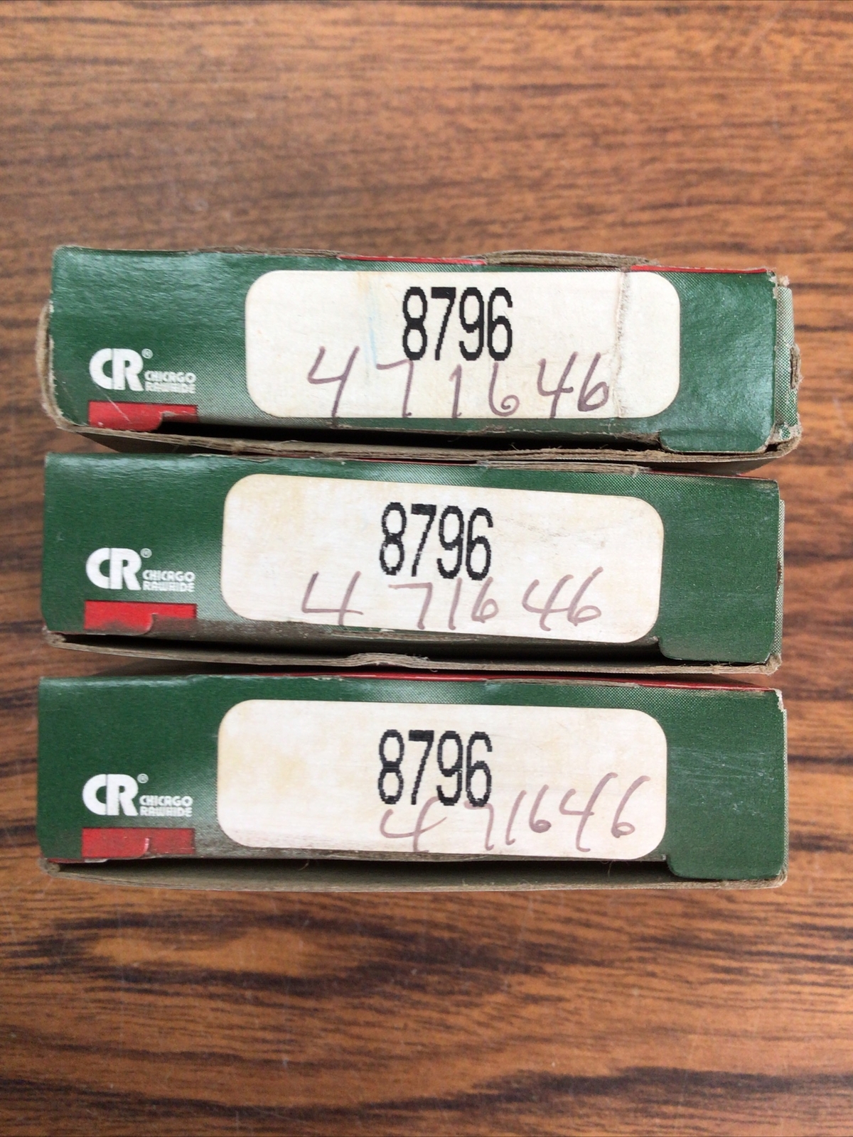 3-PCS CHICAGO RAWHIDE 8796 Oil Seals (TA46MS)