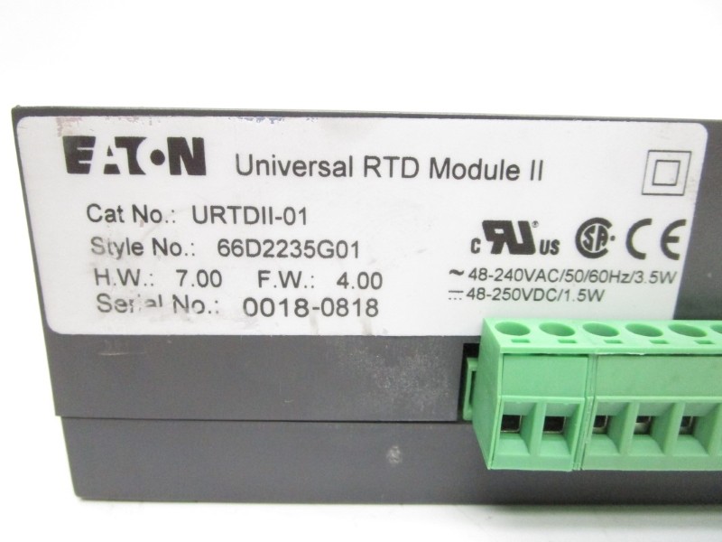 EATON URTDII-01 F/W 4.00 66D2235G01 48-240VAC NSMP