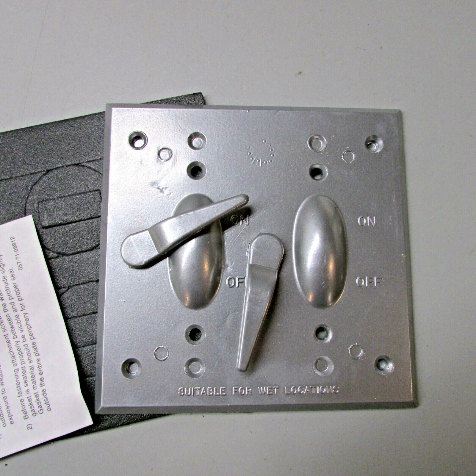 Perfect Line SW1-2 Two Gang Lever Switch Cover Lot of 2!
